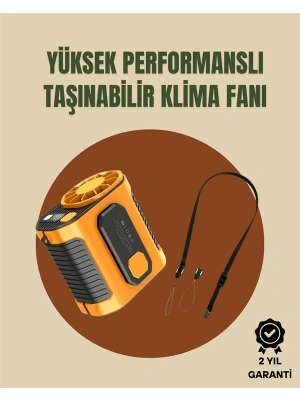 Taşınabilir USB Şarjlı Turbo Fan – 3 Modlu Soğutma, Hafif & Kompakt