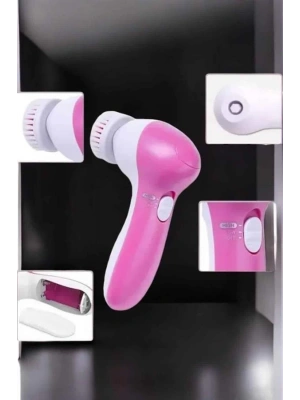 Taşınabilir Yüz Temizleme Cihazı Masaj, Peeling, Temizlik 5 Başlıklı