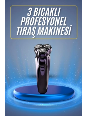 Tıraş Makinesi Hassas Ciltlere Özel Döner Başlıklı Pürüzsüz Görünüm