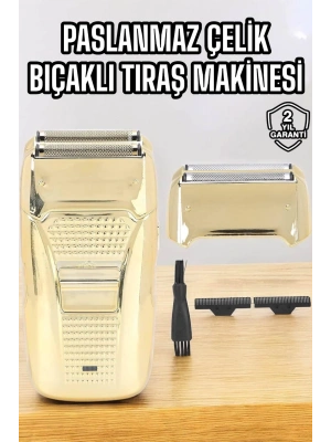 Tıraş Makinesi Paslanmaz Çelik Şarjlı Taşınabilir