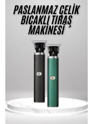 Tıraş Makinesi Profesyonel Paslanmaz Çelik T-bıçak Saç Sakal Ense Vücut