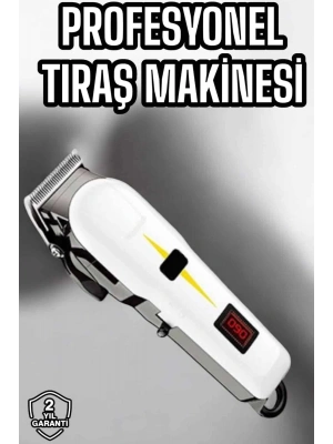 Tıraş Makinesi Profesyonel Saç Ve Sakal Kesme Milim Ayarlı Dijital Göstergeli