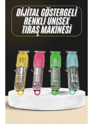 Tıraş Makinesi Renkli Dijital Göstergeli Epilasyon Öncesi Kısaltma Makinesi