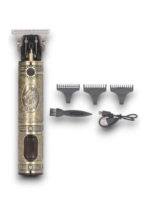 Tıraş Makinesi Saç Sakal Ense Çizim Profesyonel LCD Ekran Paslanmaz Çelik