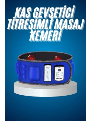 Titreşimli Kas Gevşetici Masaj Kemeri Zayıflama Aleti Bel Bölge Sırt Masaj Aleti