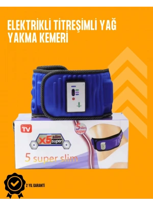 Titreşimli Masaj ve Zayıflama Kemeri – 5 Motor, 20 Mıknatıs, Ayarlanabilir Hız
