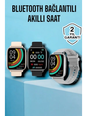Titreşimli, Sağlık Takipli, Yeni Nesil Akıllı Saat  400mAh Batarya Kapasiteli
