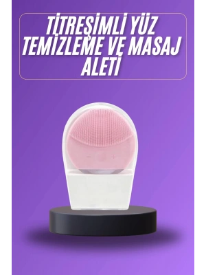 Titreşimli Yüz Masaj Aleti Titreşimli Makyaj Temizleme Cihazı