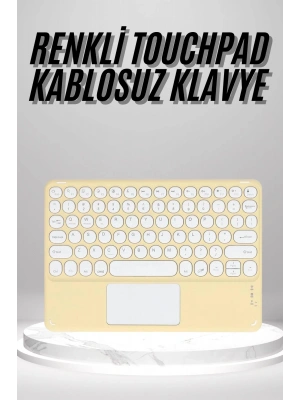 Touchpad Uyumlu Bluetooth Klavye Slim Kablosuz Wifi Q Klavye