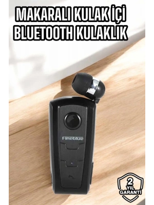 Tüm Telefonlara Uyumlu Mikrofonlu Titreşimli Makaralı Bluetooth Kulakiçi Kulaklık