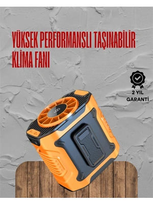 Turbo Mini Fan – Dijital Ekranlı, Sessiz & Şarjlı Serinlik!