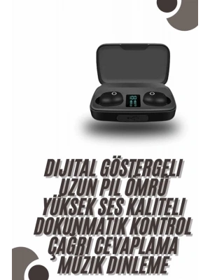 TWS Bluetooth Kulaklık 5.0 Bluetooth Bağlantılı Dokunmatik Kontrol Özelliği