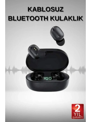 TWS Bluetooth Kulaklık Kulak İçi Kablosuz Dijital Göstergeli Çağrı Cevaplayabilen