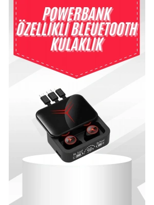 Tws Powerbank Kutulu Dijital Göstergeli Bluetooth Kulaklık Kablosuz Kulakiçi Kulaklık
