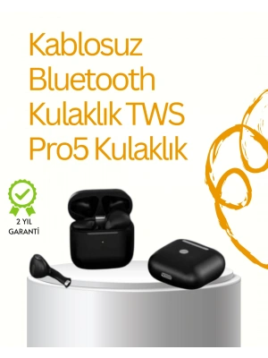TWS Pro 5 Bluetooth Kulaklık – Gelişmiş Ses Teknolojisi ve Uzun Batarya Ömrü