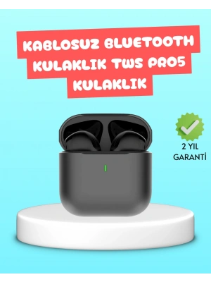 TWS Pro 5 Bluetooth Kulaklık – Kablosuz ve Şarj Kutulu Tasarım