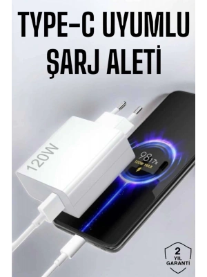 Type-C 120W Şarj Aleti Hızlı Şarj Turbo