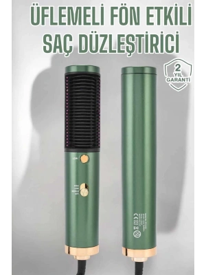 Üflemeli Fön Tarak Düzleştirici Seramik Kaplama Elektriklenme Karşıtı