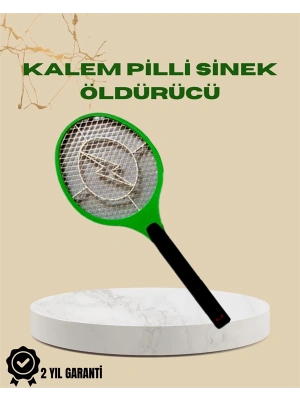 üksek Gerilimli Elektronik Sinek Öldürücü – Pil ile Çalışan, Güvenlik Izgaralı