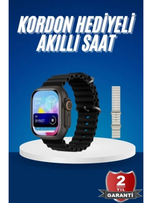 Ultra Akıllı Saat 49 Mm Çift Kordonlu Arama Cevaplama Bluetooth Bağlantılı