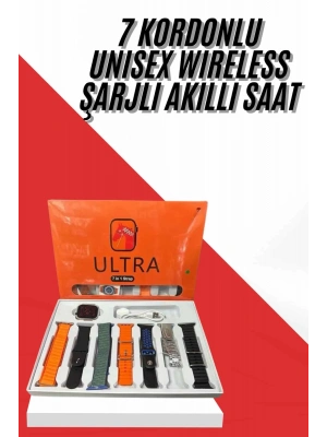 Unısex 7 Kordonlu Çok Fonksiyonlu Nabız Ölçer Uyku ve Sağlık Takibi