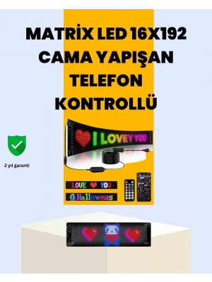 USB Bağlantılı Esnek Programlanabilir LED Tabela – RGB Renkli