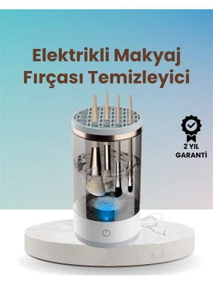 USB Şarjlı Derin Temizlik Makyaj Fırçası Yıkama Makinesi
