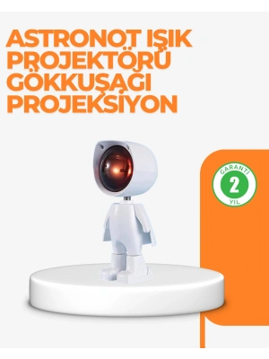 USB Şarjlı Taşınabilir Gün Batımı Projektör Lambası