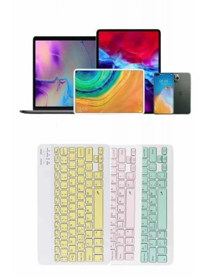 Uyumlu Kablosuz Bluetooth Şarj Edilebilir Mini Q Klavye