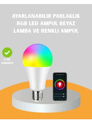 Uzaktan Kumandalı Akıllı LED Ampul, Enerji Tasarruflu
