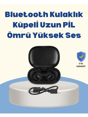 Uzun Süreli Konfor İçin Klips Tasarımlı Kablosuz Kulaklık – IPX6 Dayanıklı