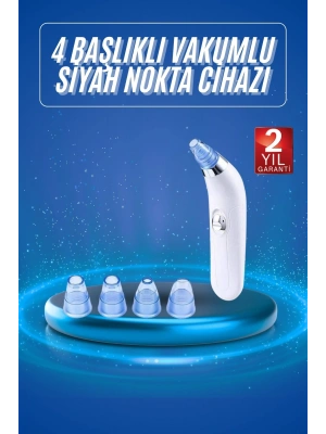 Vakumlu Siyah Nokta Ve Yüz Temizleme Cihazı 4 Başlıklı