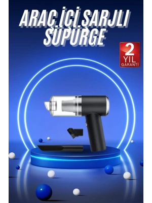 Vakumlu Süpürge Şarjlı Elektrikli Mini Taşınabilir Uzun Ömürlü Hazneli