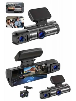 Video ve Fotoğraf Kaydedici Sürüş Kamerası Ön ve Arka Çift Kameralı
