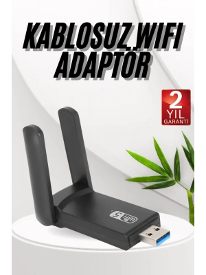 Wifi Adaptörü Bt5.0 Wifi 2si Bir Arada Çift Bantlı Çift Anten