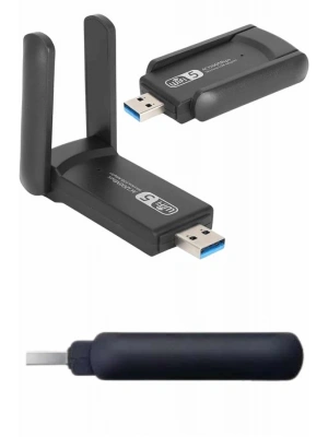 Wifi Alıcı Dual Band Usb 3.0 Adaptör Kablosuz Windows 7/8/10/11