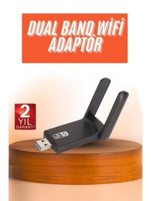 Wifi Alıcı Dual Band Usb 3.0 Adaptör Kablosuz Windows 7/8/10/11