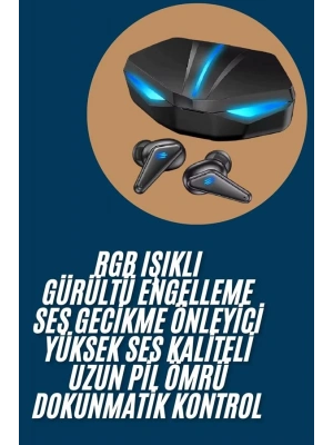 Wireless Gaming Kulaklık Mikrofonlu Bluetooth Oyuncu Kulaklığı
