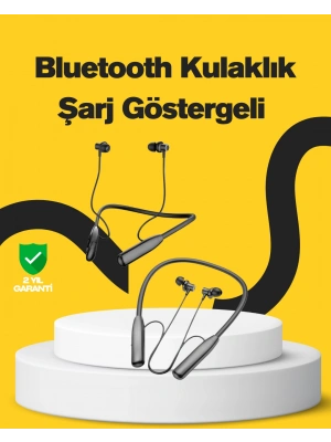 Y12 Bluetooth Boyun Bantlı Kulaklık – 100 Saat Pil, Bluetooth 5.3, Dokunmatik Kontrol