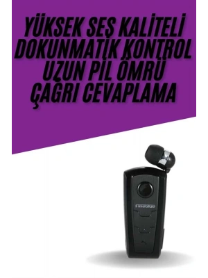 Yaka Kulaklığı Andorid Tüm Cep Telefonlarına Uyumlu Mikrofonlu Titreşimli Makaralı