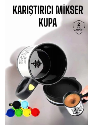 Yazılı Kupa Kendi Kendini Karıştıran Mikser Kupa Termos Bardak
