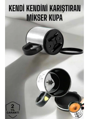 Yazılı Mug Kupa Karıştırıcı Özelliği Ve Paslanmaz Çelik