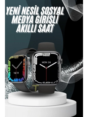 Yeni Model Akıllı Saat Dokunmatik Ekran Unisex Amoled Ekran 44 mm