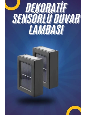 Yeni Model Solar Çift Taraflı Duvar Lambası Dekoratif Duvar Lambası