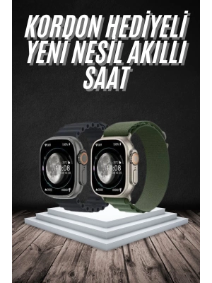 Yeni Nesil Akıllı Kol Saati Nabız Ölçer GPS Uyumlu 49 MM Kasa