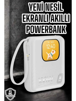 Yeni Nesil Akıllı Powerbank 10.000 MAH Çok Fonksiyonlu Müzik Dinleme
