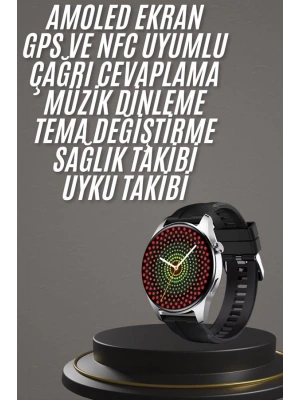 Yeni Nesil Akıllı Saat 1.5 Inç Amoled Ekran Çağrı Cevaplayabilen