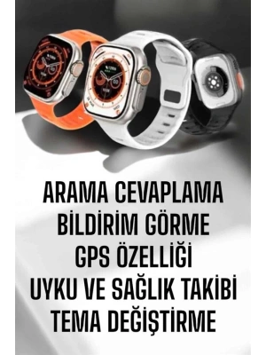 Yeni Nesil Akıllı Saat Adımsayar, GPS, Nabız Ölçer, Uyku ve Sağlık Takibi