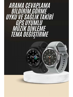 Yeni Nesil Akıllı Saat Çağrı Cevaplayabilen Plastik 47 Mm Uyumlu Kordon