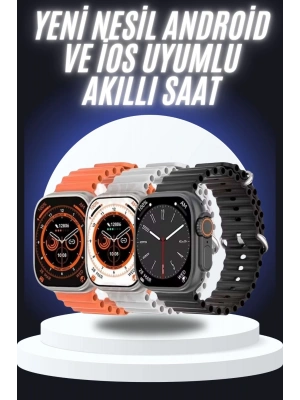 Yeni Nesil Akıllı Saat Çok Yönlü Titreşimli 49 MM Android ve İOS Uyumlu